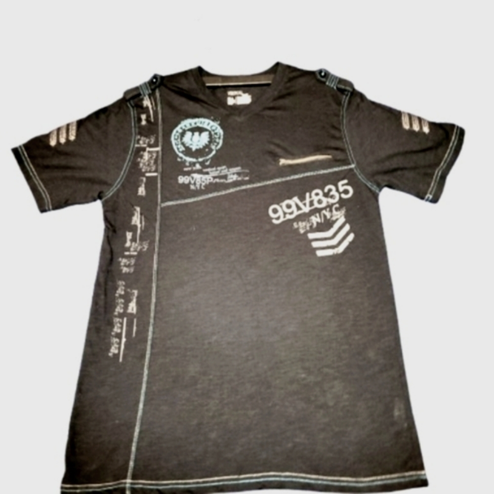VERTICAL Sport V Neck T Shirt Size XL   Gray